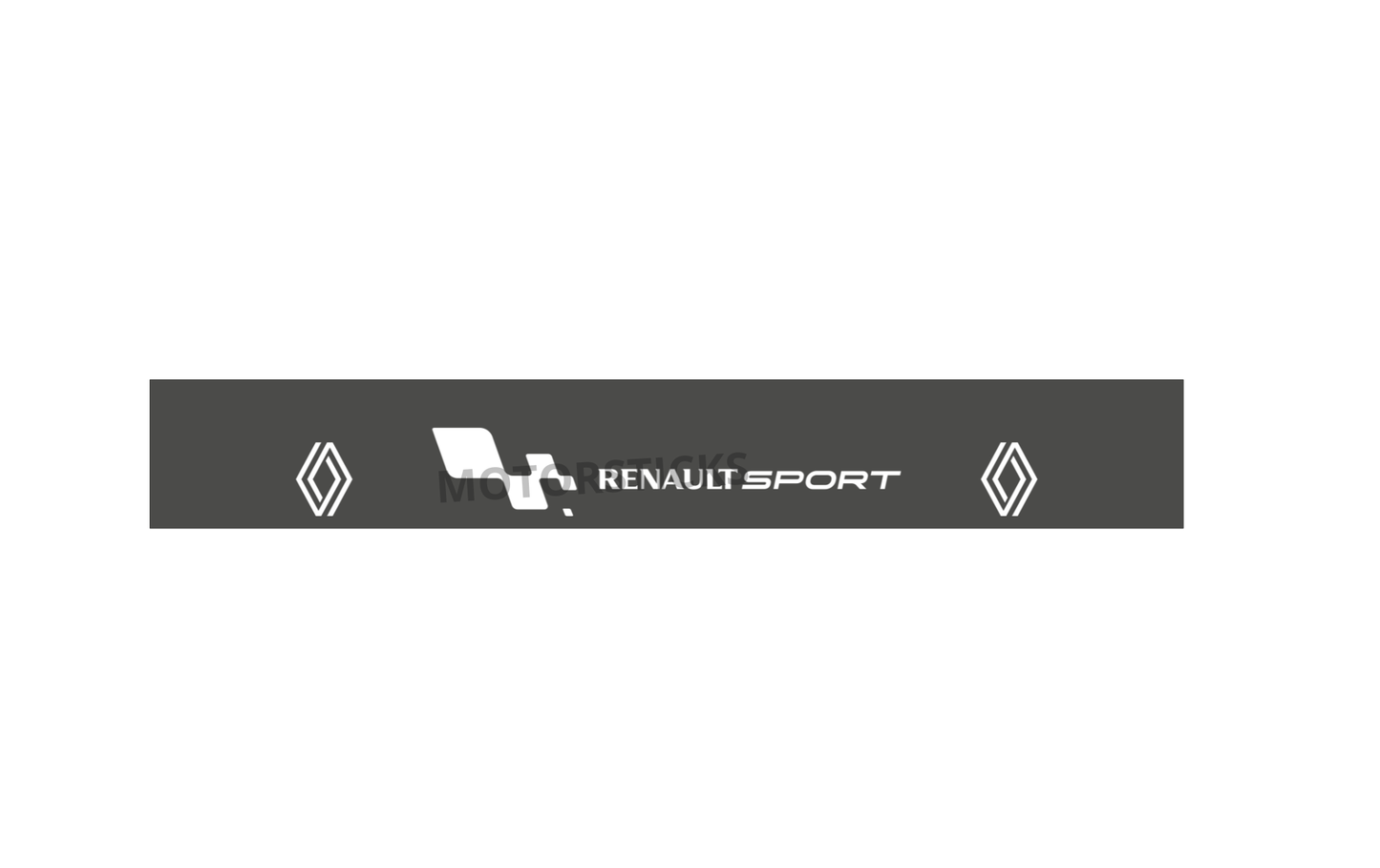 Bandeau pare-soleil Renault Sport noir et blanc