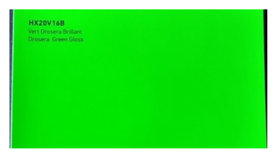 covering de marque Hexis vert drosera brillant