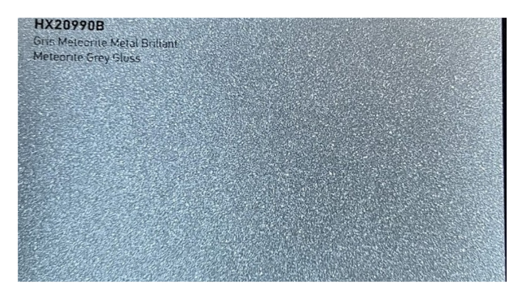 covering de marque Hexis gris météorite metal brillant