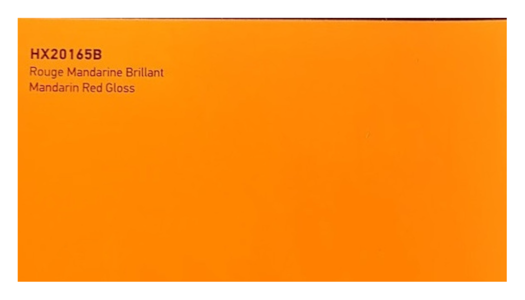 covering de marque Hexis rouge mandarine brillant