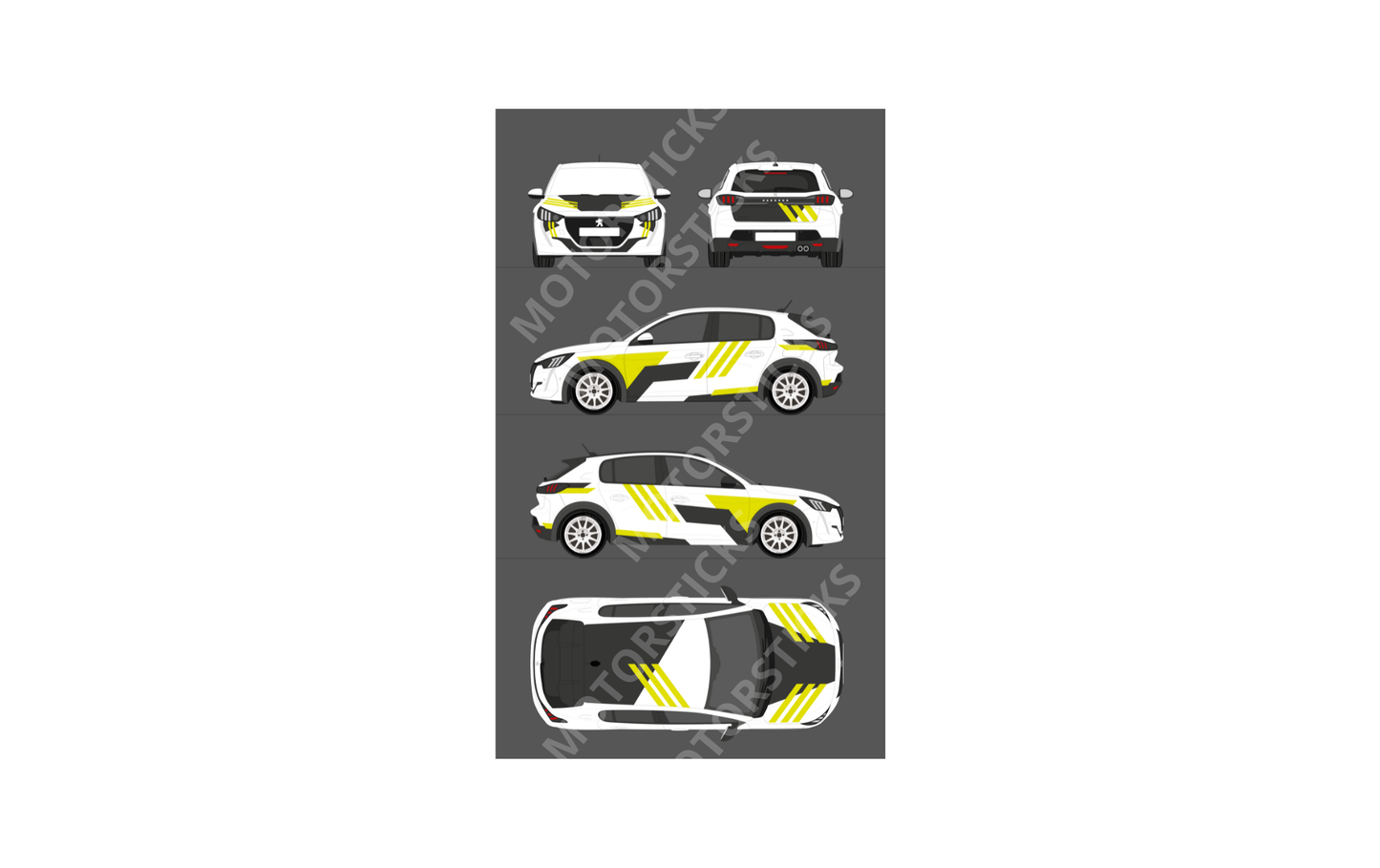 Kit déco   rallye  Noir et jaune