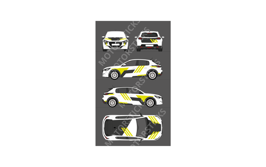 Kit déco   rallye  Noir et jaune