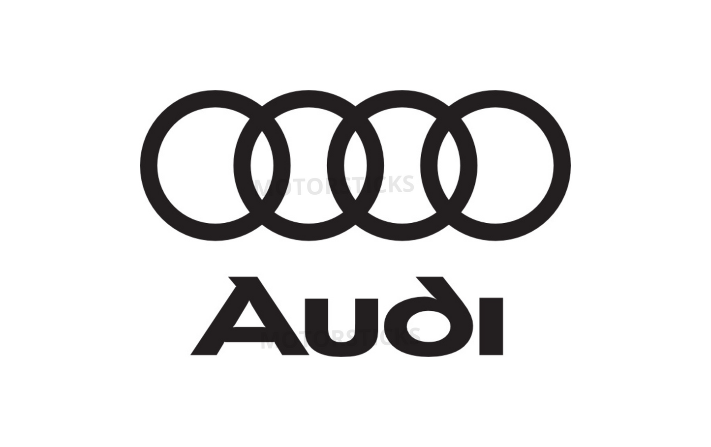Sticker Audi  – Qualité Pro | Pose Facile | Plusieurs Tailles Disponibles