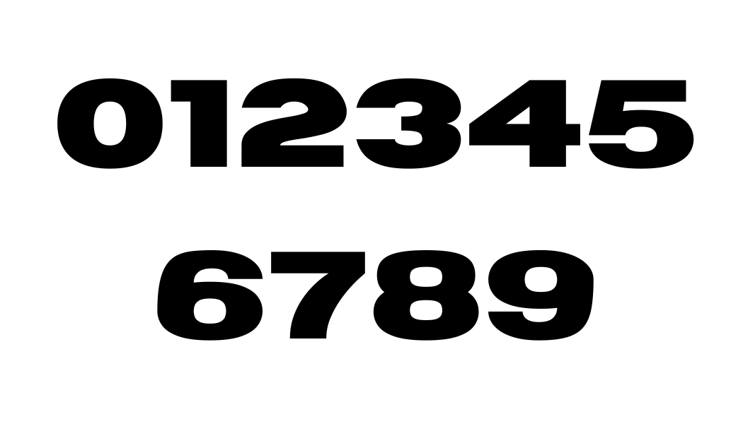 Numéro en découpe