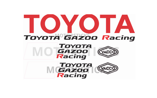 Sticker Toyota Gazoo Racing – Qualité Pro | Pose Facile | Plusieurs Tailles Disponibles