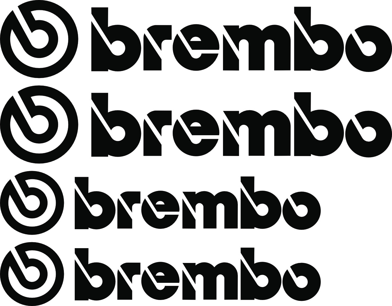 KIT étrier  4 Planche BREMBO  NOIR