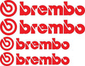 KIT étrier  4 Planche BREMBO ROUGE