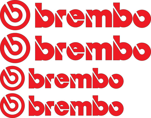 KIT étrier  4 Planche BREMBO ROUGE