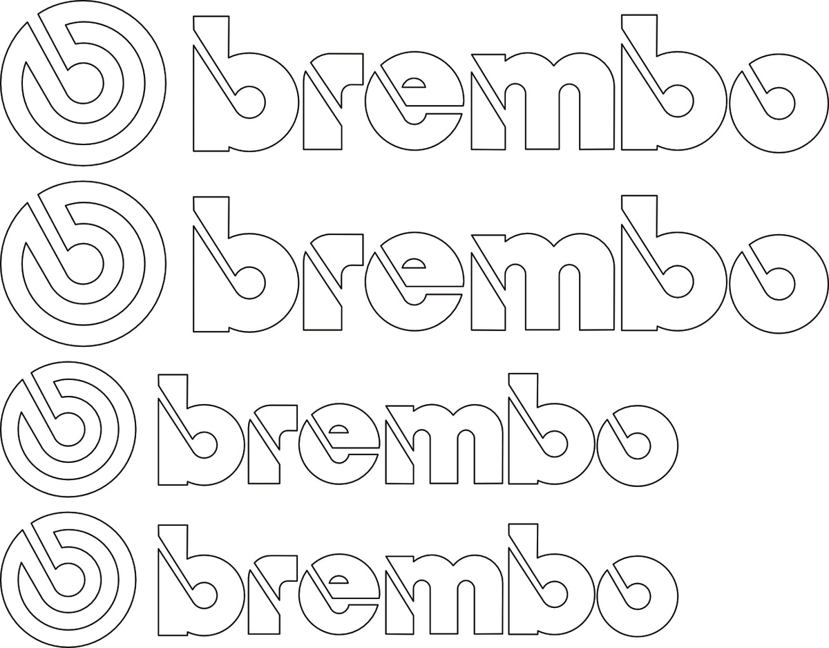 KIT étrier  4 Planche BREMBO  blanc