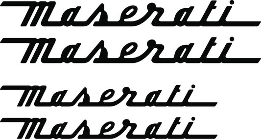 KIT 4  Stikers MASERATI pour étriers de freins I Adhésif voiture