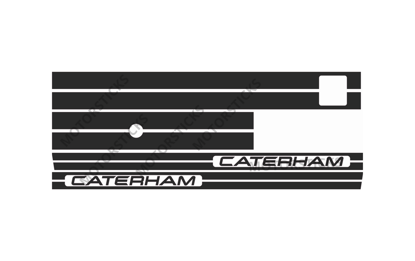 Kit Stickers Caterham – Pose Facile | Livré sous Transfert | Plusieurs Couleurs au Choix
