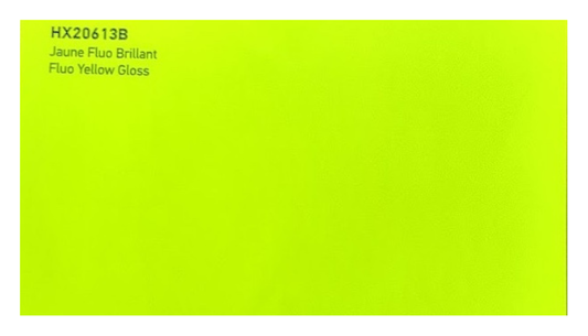 covering de marque Hexis jaune fluo brillant