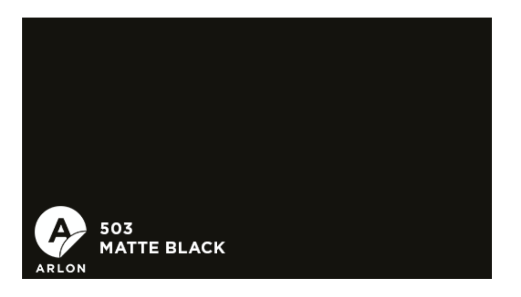 Covering Arlon matte black