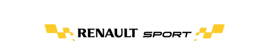 Bandeau pare soleil Renault sport blanc