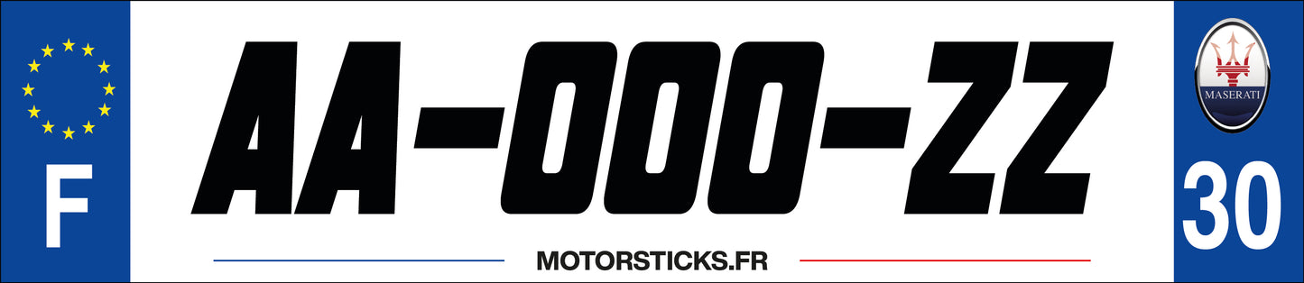 Jeu de plaques décoratives avec logo