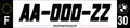 Jeu de plaques décoratives avec logo