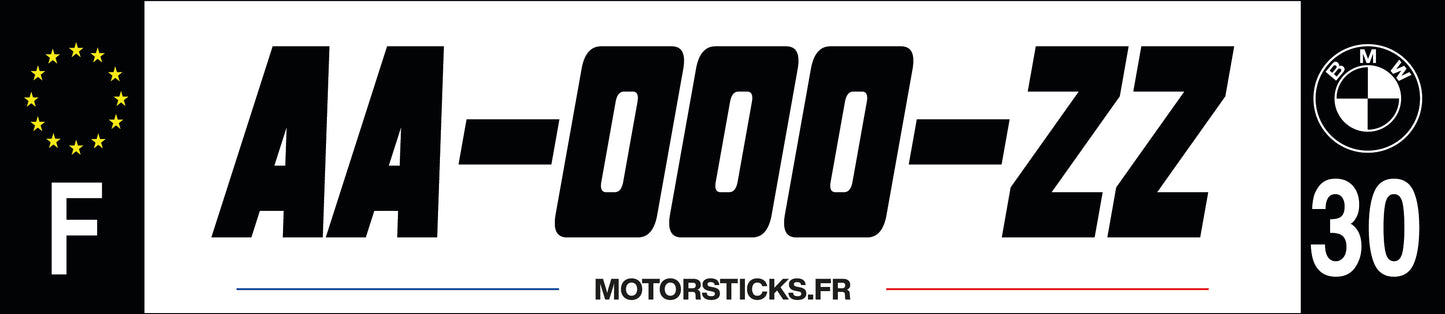 Jeu de plaques décoratives avec logo