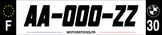 Jeu de plaques décoratives avec logo