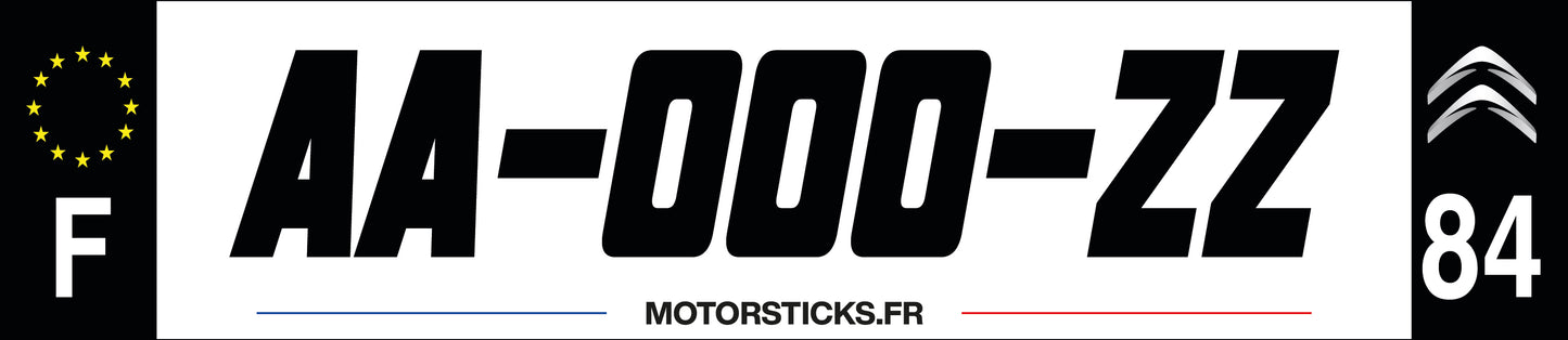 Jeu de plaques décoratives avec logo